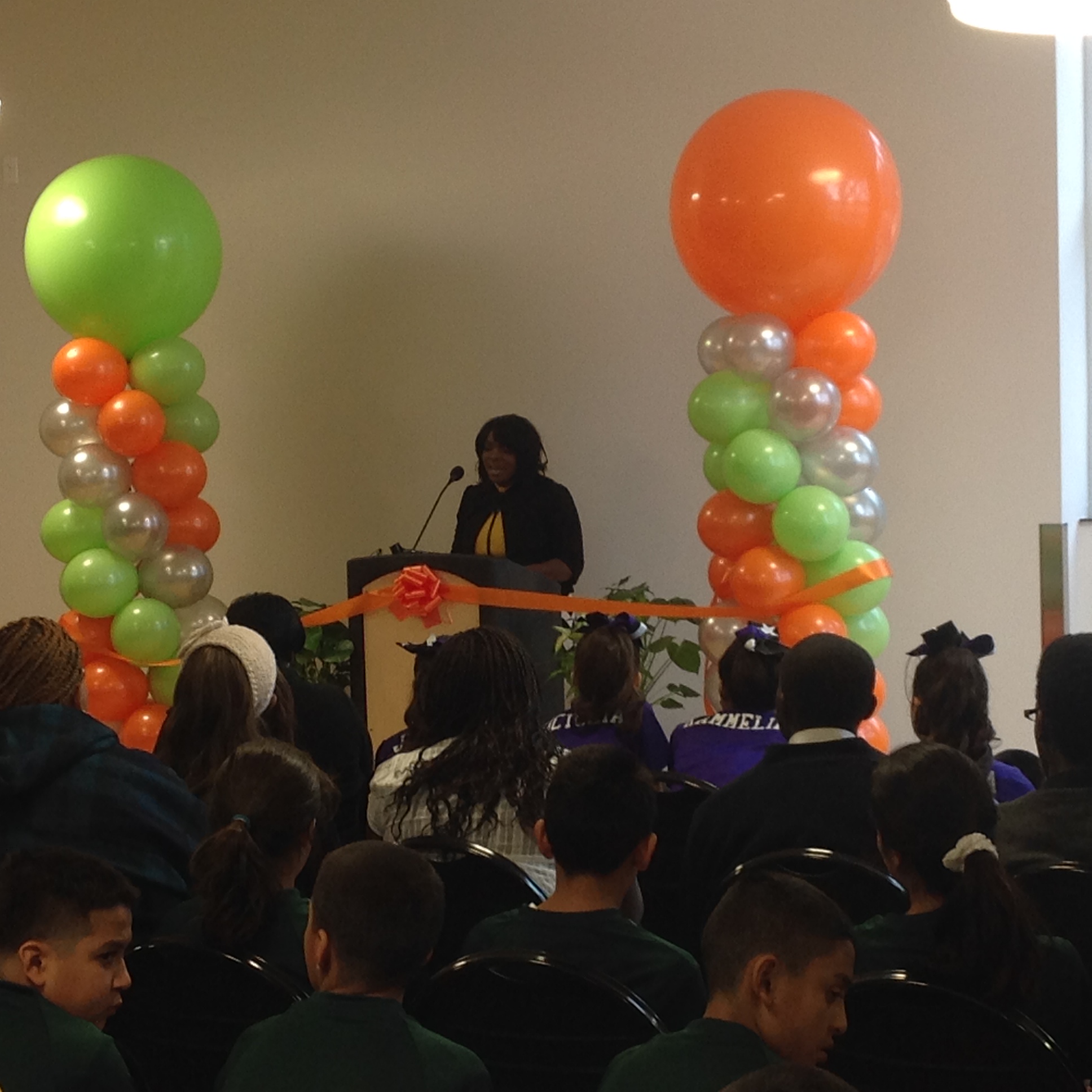 Yolanda Williams delivering a speech